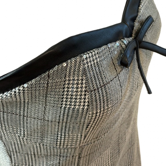 Forever Twenty One Sequin Plaid Mini Dress, Size Small - Picture 6 of 6